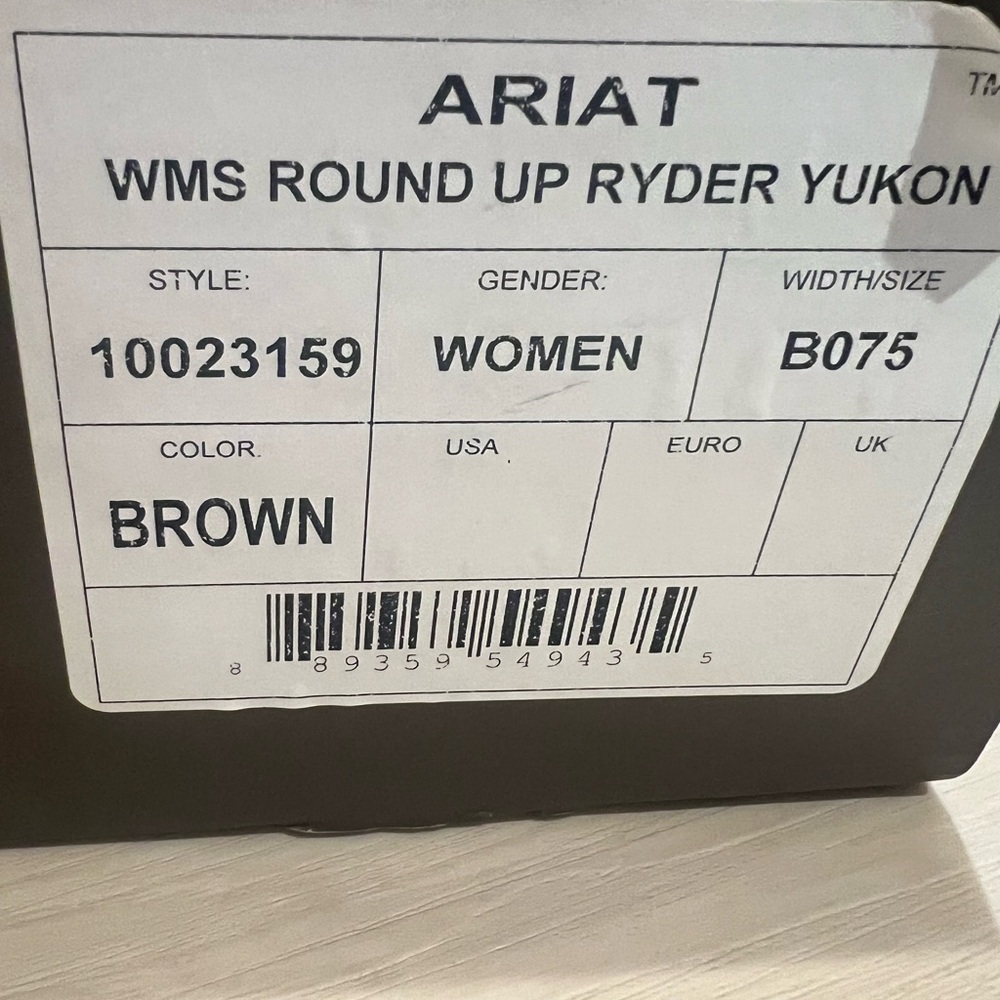 Ariat Pink and Brown Western Boots - Picture 7 of 8